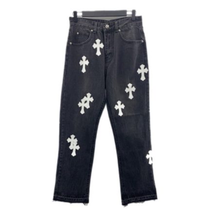 chrome-heart-cross-stitched-jeans