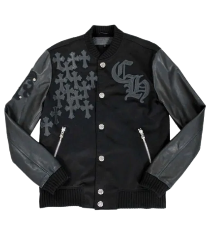 chrome-heart-letterman/varsity-jacket