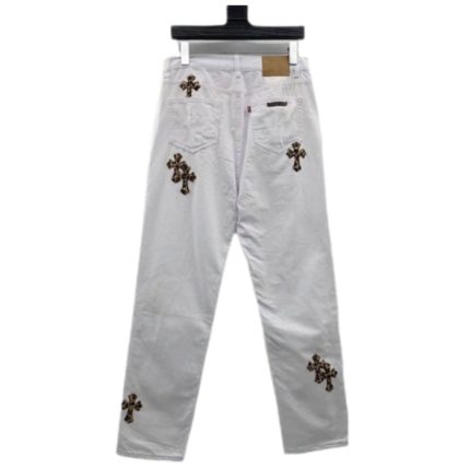 chrome-heart-leopard-jeans