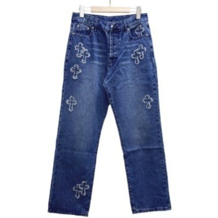 chrome-heart-zipper-jeans