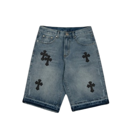 chrome-hearts-black-cross-Shorts