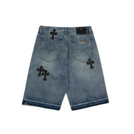 chrome-hearts-black-cross-Shorts