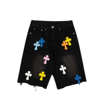 chrome-hearts-color-cross-Shorts