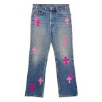 chrome-hearts-denim-pink-women’s-jeans