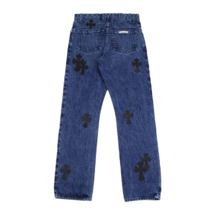 chrome-hearts-cross-leather-jeans