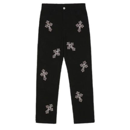 rhinestone-cross-chrome-hearts-pants