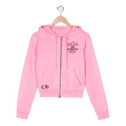 chrome-hearts-pink-hoodie